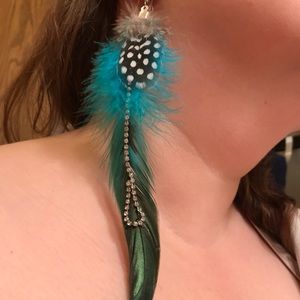 Feather earrings